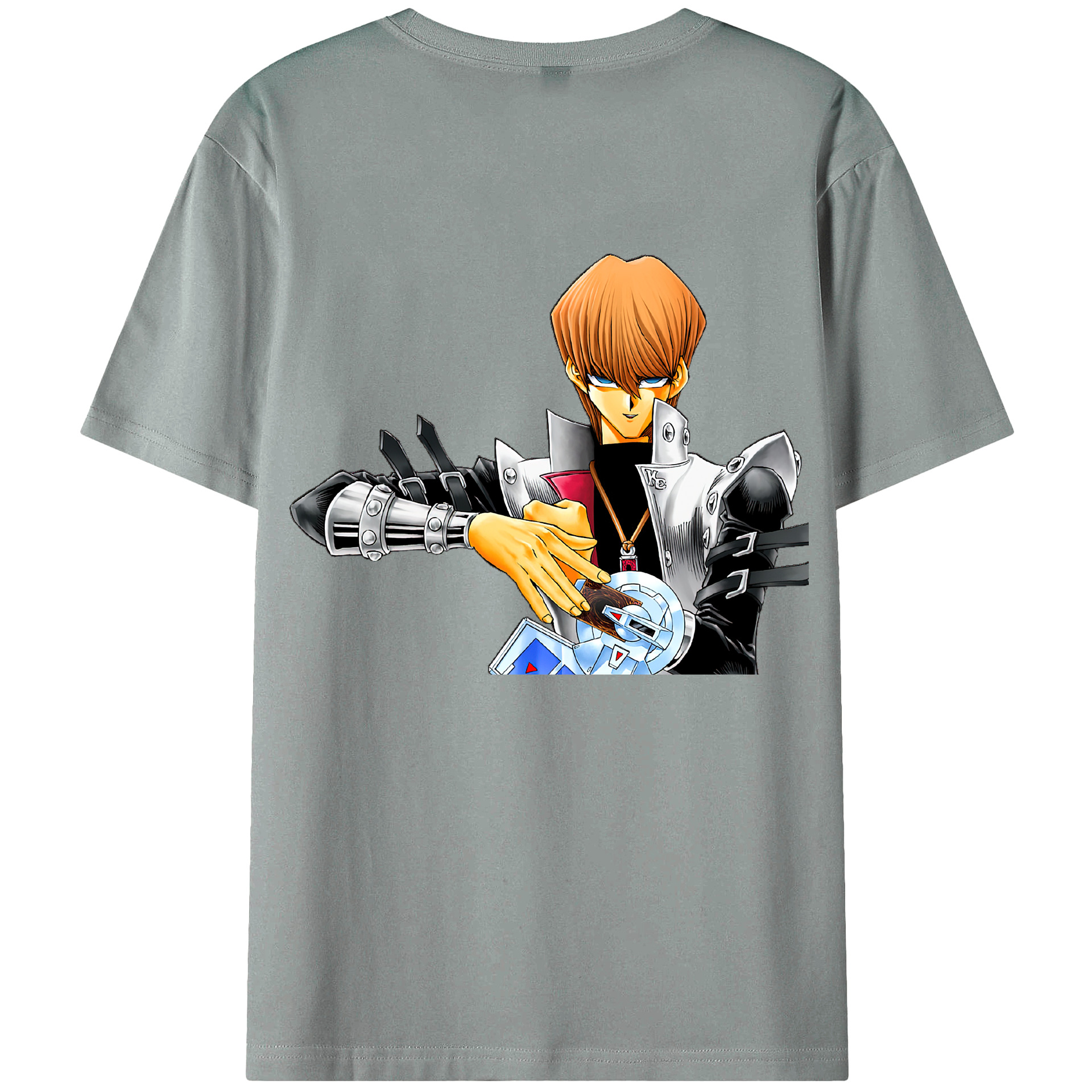 （画像用） 遊☆戯☆王 Yu-Gi-Oh! 綿100％ メンズ半袖Tシャツ（バックプリント） 通気性